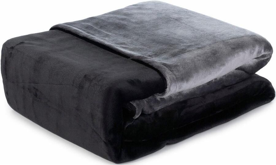 Gözze Tweezijdig te gebruiken overtrekset Superpluis in mt. 135x200 of 155x220 cm Fleece behaaglijk warm in de winter dekbedovertrek met reversible-look (2-delig)