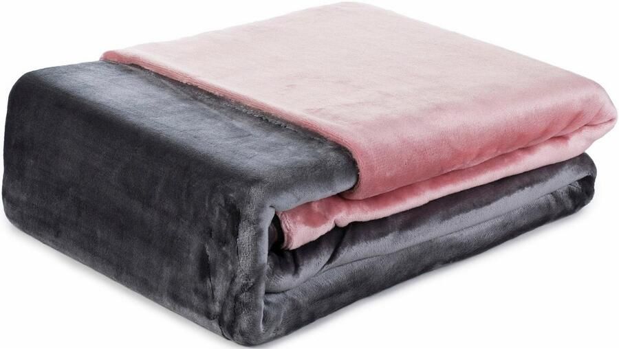 Gözze Tweezijdig te gebruiken overtrekset Superpluis in mt. 135x200 of 155x220 cm Fleece behaaglijk warm in de winter dekbedovertrek met reversible-look (2-delig)