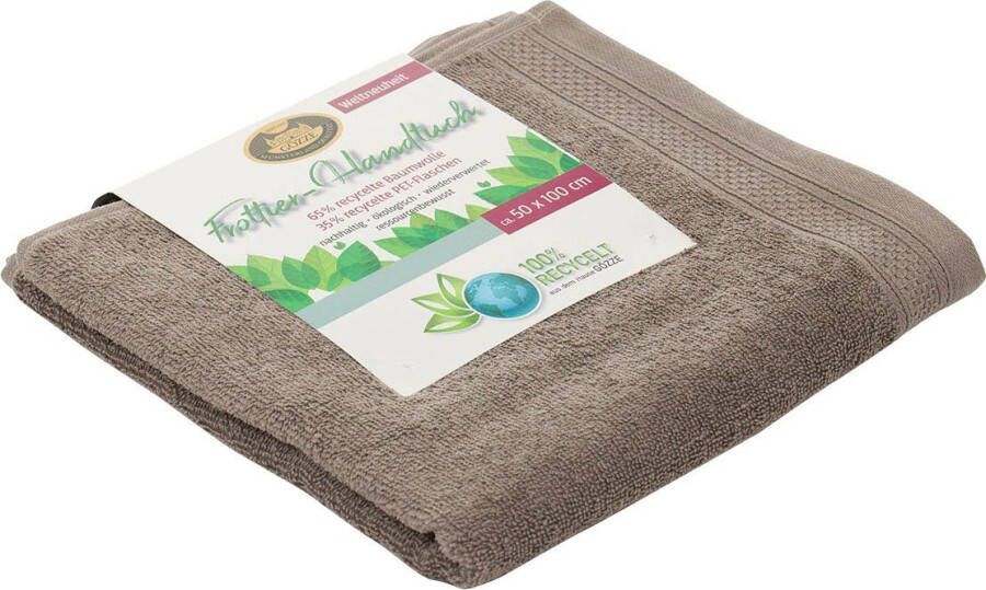 Gözze Handdoeken Uni gerecycled als set unikleurig 100% gerecyclede materialen (2 stuks)
