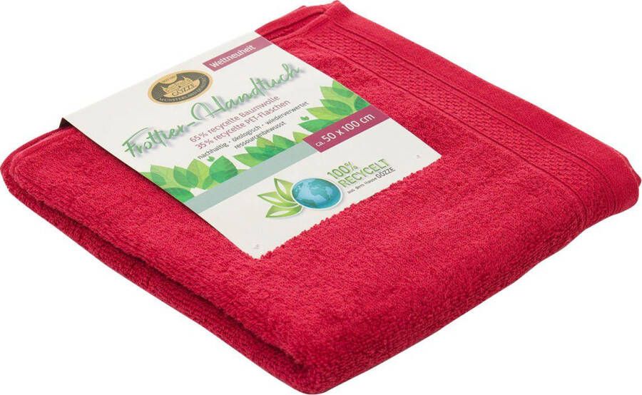 Gözze Handdoeken Uni gerecycled als set unikleurig 100% gerecyclede materialen (2 stuks)