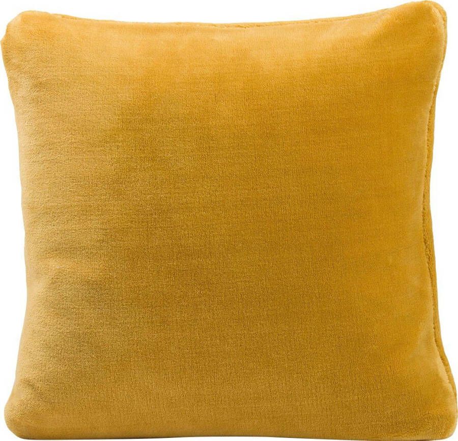 Gözze Sierkussen Premium Cashmere-Feeling kussen 50x50cm passend bij de premium cashmere-feeling deken kussenhoes & vulling (1 stuk)