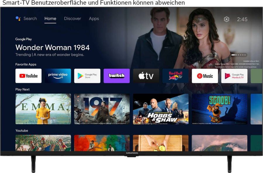 Grundig Led-TV 40 VOE 631 BR1T00 100 cm 40 " Full HD Android TV Smart TV