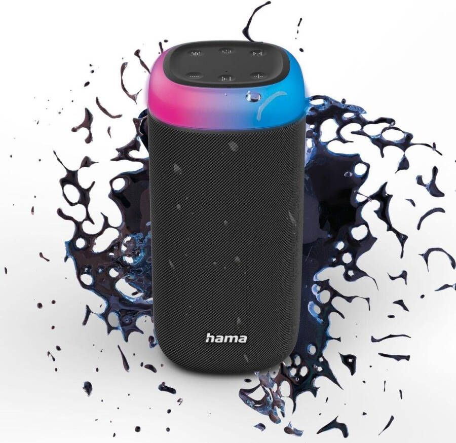 Hama Bluetoothluidspreker Bluetooth Box LED 30 W Xtra Bass 360ᵒ Sound spritzwassergeschützt