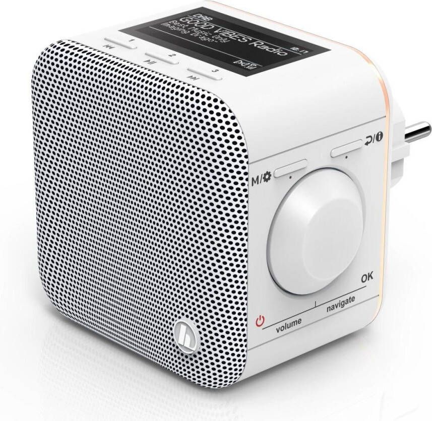Hama Digitale radio (dab+) Stopcontactradio DAB radio v. stopcontact bluetooth FM DR40BT-plug-in