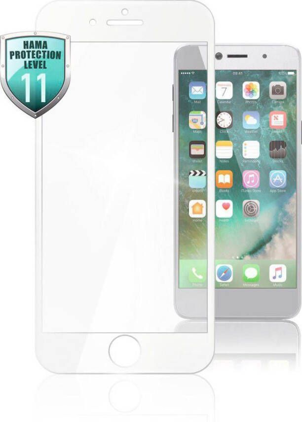 Hama Displaybeschermingsglas 3D-Full-Screen-Schutzglas für Apple iPhone 6 6s 7 8 SE2020