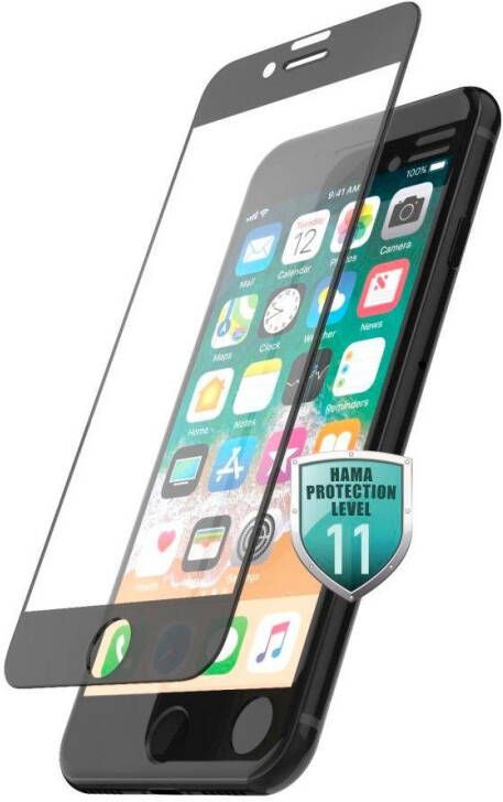 Hama Displaybeschermingsglas 3D Full Screen Schutzglas für iPhone 7 8 SE 2020 SE 2022 Schwarz iphone 7 8 se 2020 se 2022