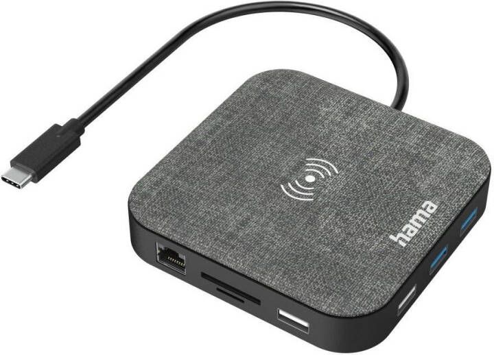 Hama USB-C Hub Multiport with Wireless Qi Charging 12 Port | USB-Hubs | Accessoires&Toebehoren Computer toebehoren | 4047443462107