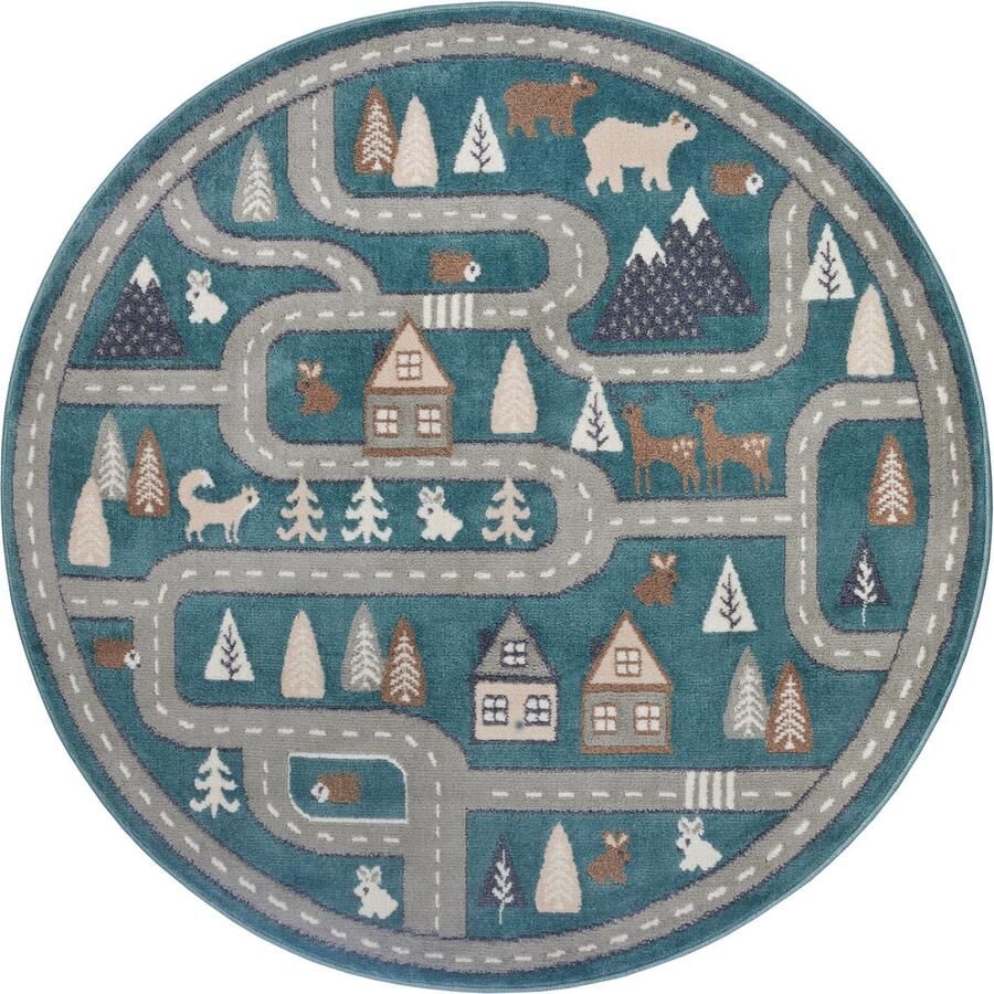 HANSE Home Kindervloerkleed Adventures Streets Speeltapijt stevig kinderkamer kortpolig speelondergrond