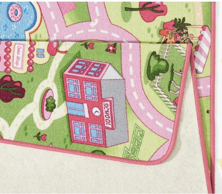 HANSE Home Kindervloerkleed Sweettown Korte pool straten-speelkleed speelmat kinderkamer