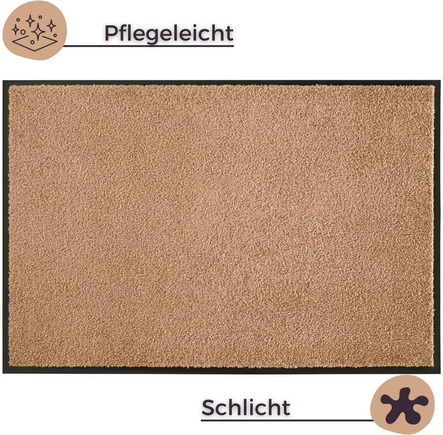 HANSE Home Mat Wash & Clean Vuilopvangmat deurmat in- en uitwendig tapijt loper wasbaar