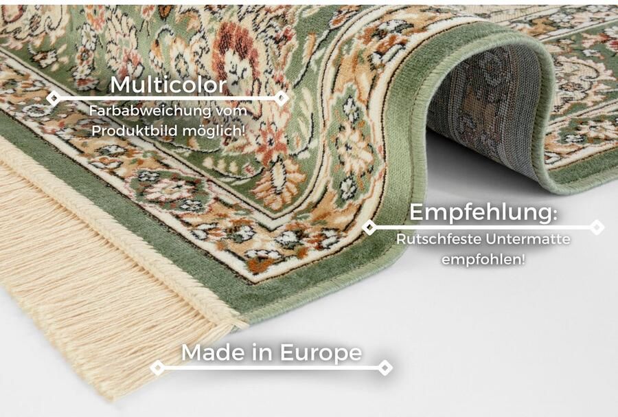 HANSE Home Vloerkleed Antiek Nain Oriëntaals met franje oriënt woonkamer slaapkamer eetkamer