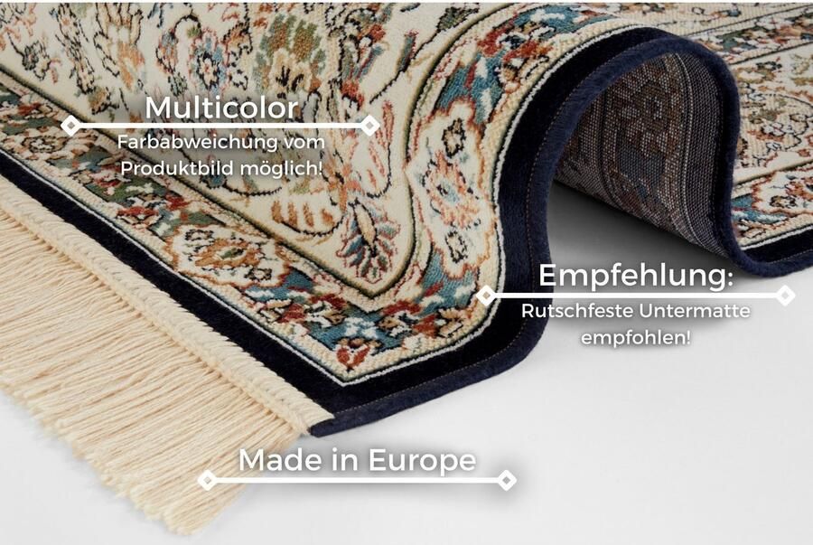 HANSE Home Vloerkleed Antiek Nain Oriëntaals met franje oriënt woonkamer slaapkamer eetkamer