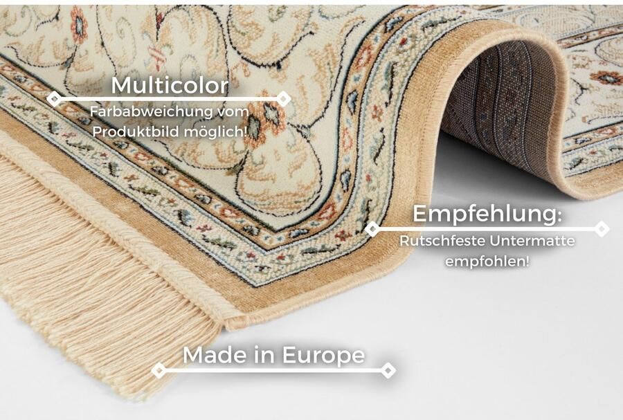 HANSE Home Vloerkleed Antiek Negar Oriëntaals met franje oriënt woonkamer slaapkamer eetkamer