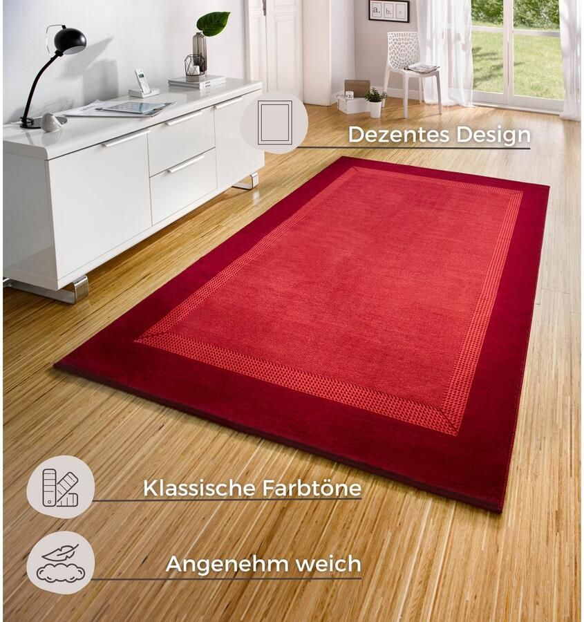 HANSE Home Vloerkleed Band Kortpolig zacht loper maten woonkamer slaapkamer eetkamer