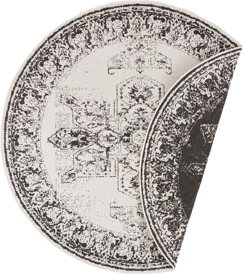 HANSE Home Vloerkleed Borbon tweezijdig te gebruiken kleed Geschikt voor binnen en buiten weerbestendig balkon tuin woonkamer waterbestendig