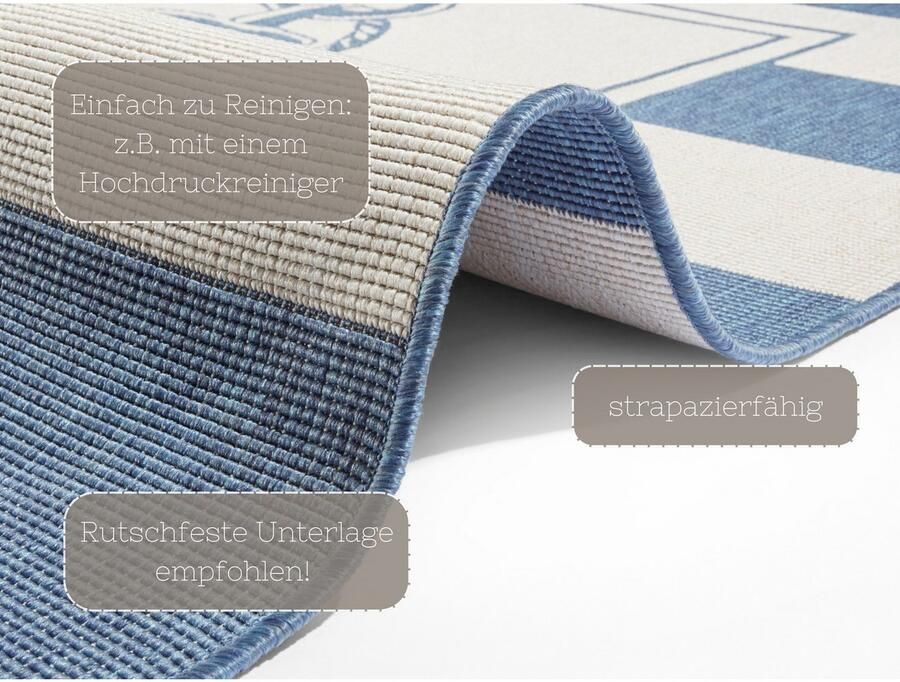 HANSE Home Vloerkleed Gandara In- & outdoor vloerkleed weerbestendig balkon tuin woonkamer modern