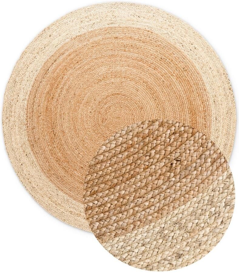 HANSE Home Vloerkleed Jutta jute tapijt 100% jutevezel natuur woonkamer eetkamer gang boho scandi