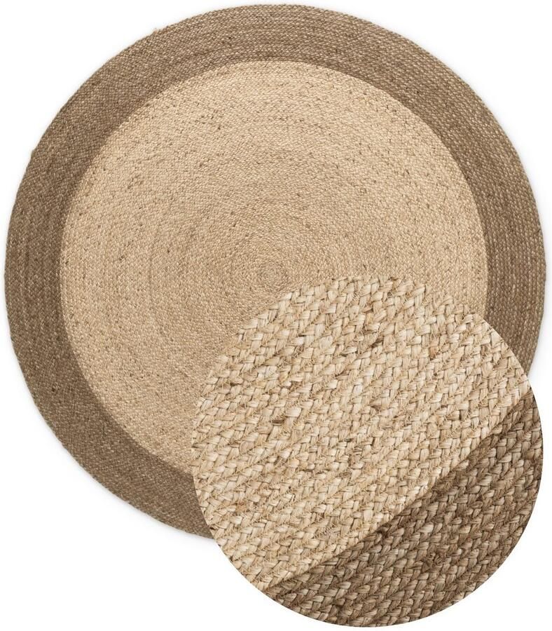 HANSE Home Vloerkleed Jutta jute tapijt 100% jutevezel natuur woonkamer eetkamer gang boho scandi