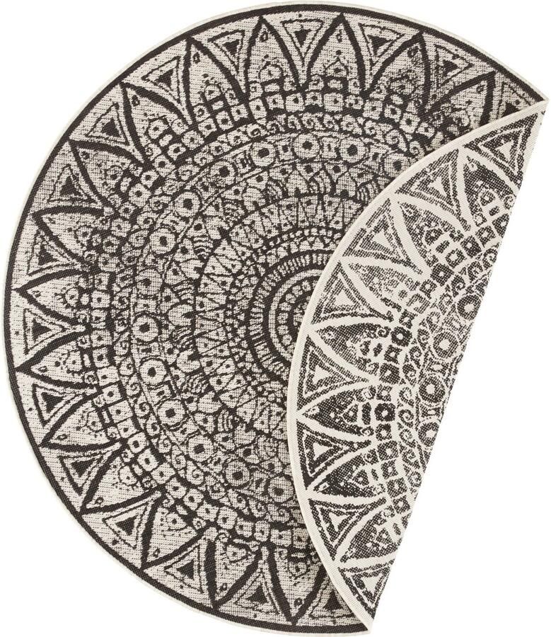 Freundin Home Collection Vloerkleed Lilja omkeerbaar tapijt In- & outdoor tweezijdig te gebruiken kleed weerbestendig balkon tuin woonkamer