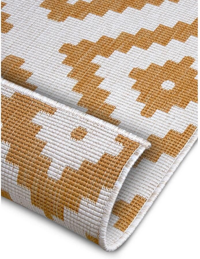 HANSE Home Vloerkleed Malta tweezijdig te gebruiken kleed Binnen- en buitengebruik weerbestendig balkon terras ruit loper woonkamer