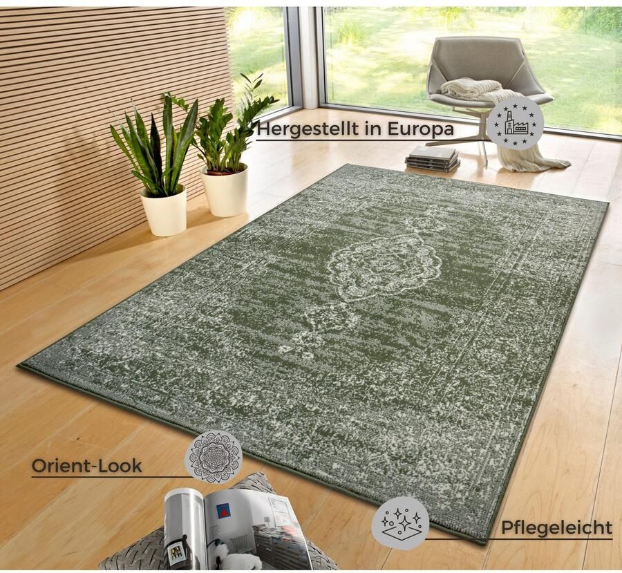 HANSE Home Vloerkleed MERIDIONAL Oriëntaals Oriënt kortpolig woonkamer slaapkamer vintage