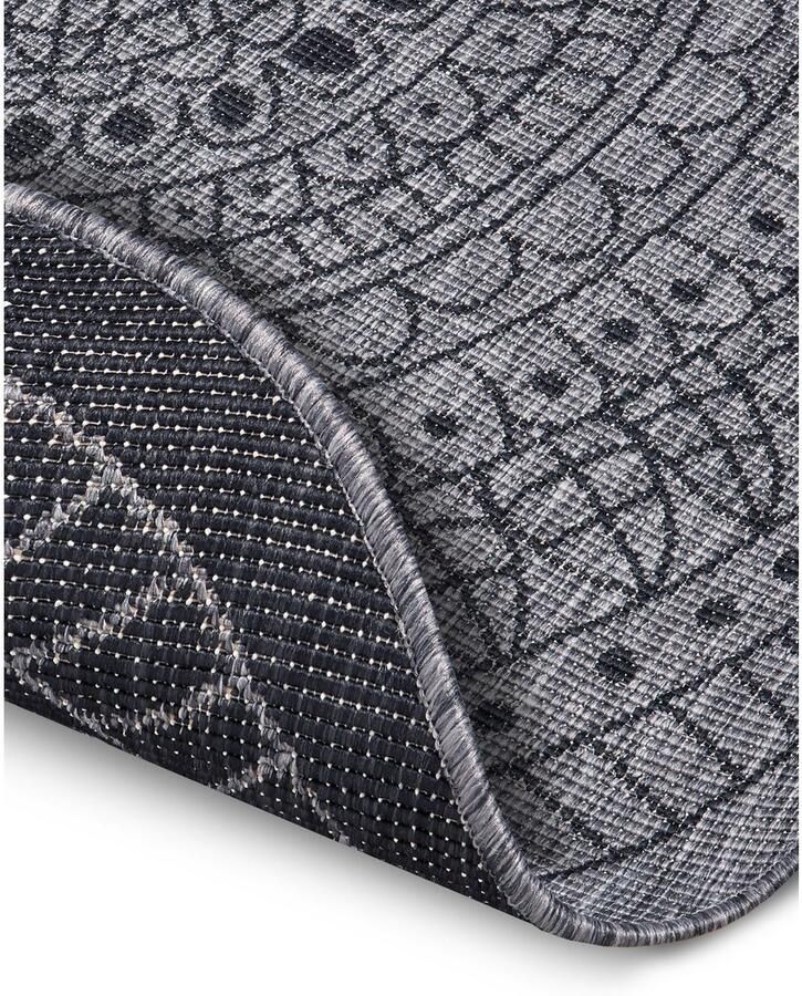 HANSE Home Vloerkleed Porto tweezijdig te gebruiken kleed Geschikt voor binnen en buiten weerbestendig balkon tuin woonkamer waterbestendig