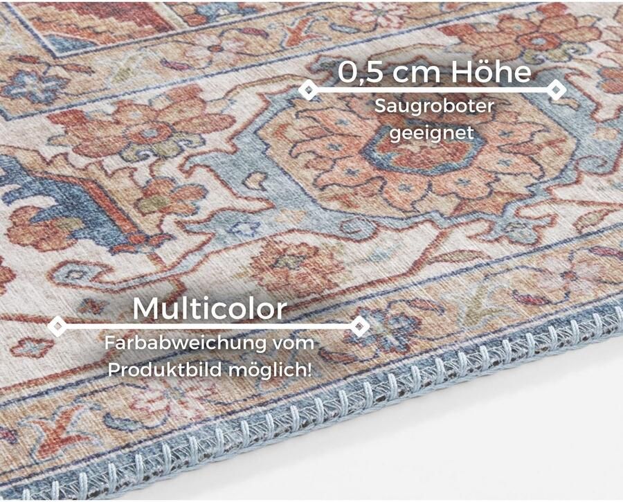 HANSE Home Vloerkleed Sylla Oosters loper vintage woonkamer slaapkamer eetkamer