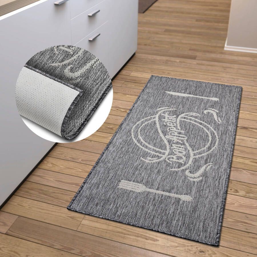 HANSE Home Keukenloper Bon appétit Loper antislip keukenkleed keuken vloerkleed gemakkelijk in onderhoud