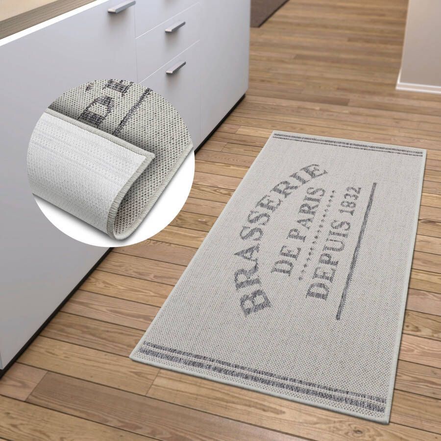 HANSE Home Keukenloper Brasserie de Paris Loper antislip keukenkleed keuken vloerkleed gemakkelijk in onderhoud