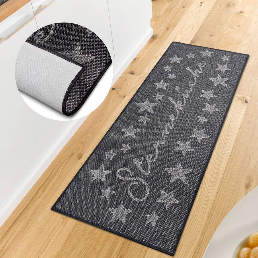 HANSE Home Keukenloper Topkeuken Loper antislip keukenkleed keuken vloerkleed gemakkelijk in onderhoud hal