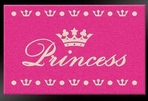 HANSE Home Mat Princess met tekst design robuust gemakkelijk in onderhoud antislip prinses rubberized rug