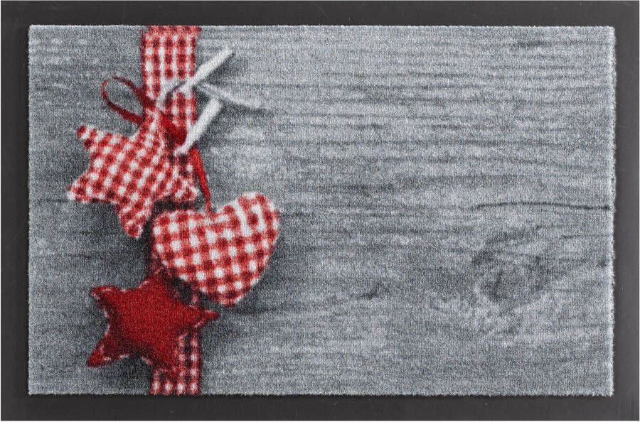 Hanse Home Deurmat ster en hart Wasbaar 30°C 40x60 cm