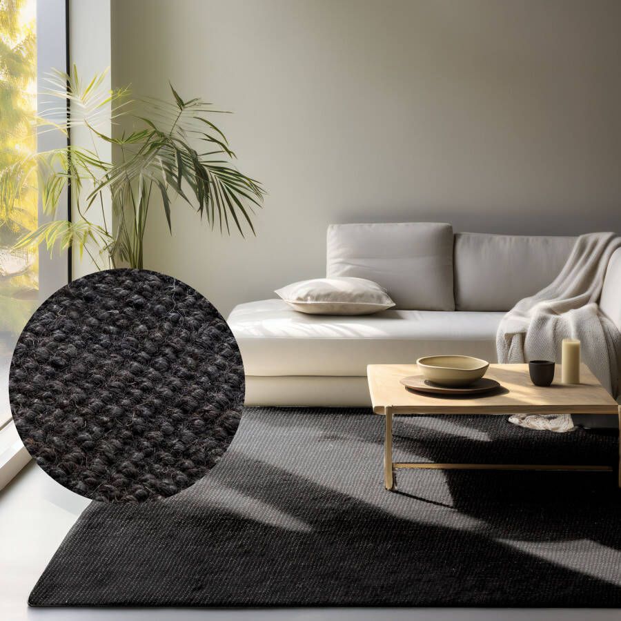 HANSE Home Vloerkleed Jaipur jute tapijt als loper en rond 100% natuurlijke vezel woonkamer eetkamer slaapkamer grs