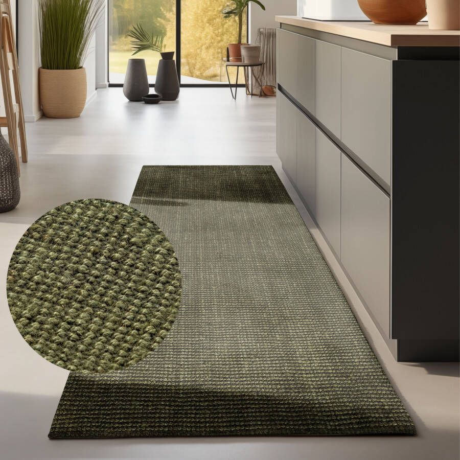 HANSE Home Vloerkleed Jaipur jute tapijt als loper en rond 100% natuurlijke vezel woonkamer eetkamer slaapkamer grs