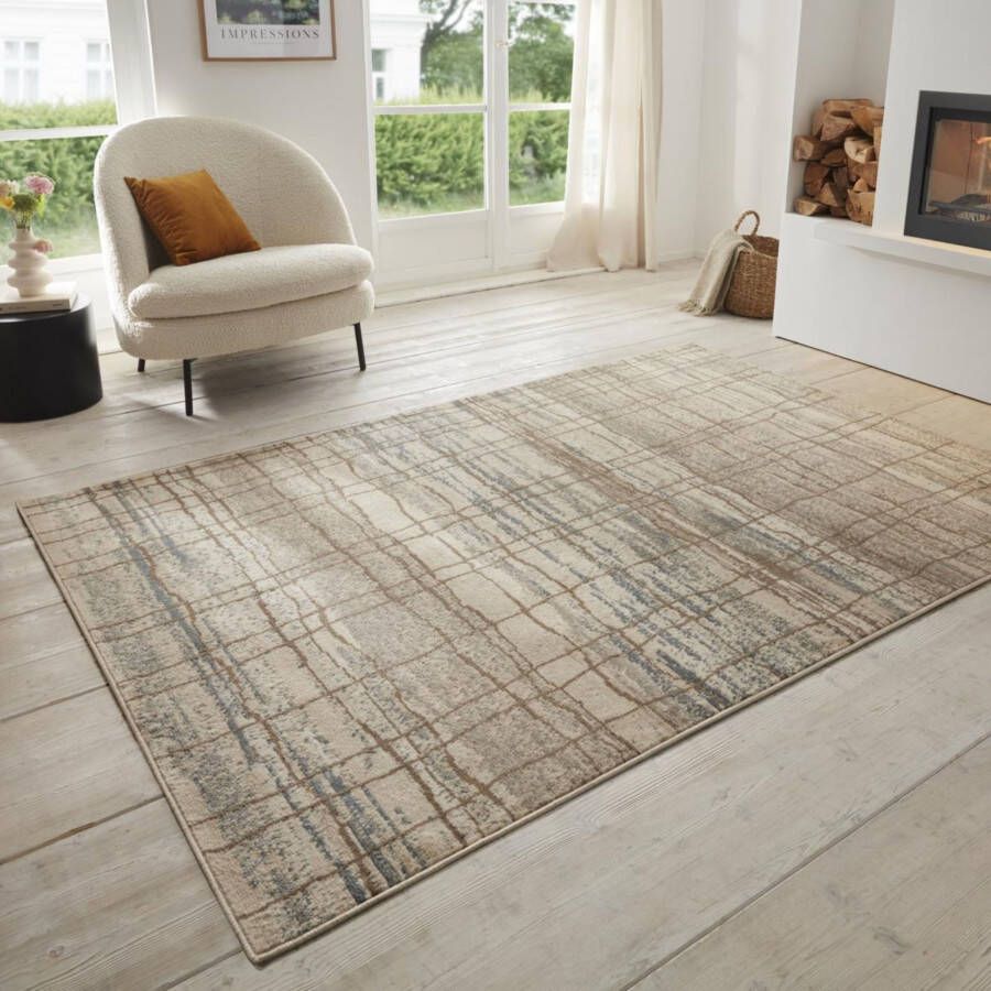 HANSE Home Vloerkleed Jord Kortpolig loper vintage woonkamer slaapkamer eetkamer gang