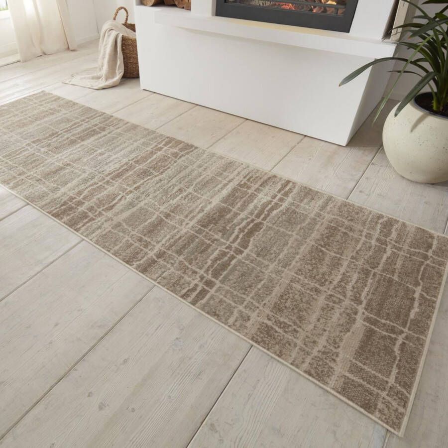 HANSE Home Vloerkleed Jord Kortpolig loper vintage woonkamer slaapkamer eetkamer gang