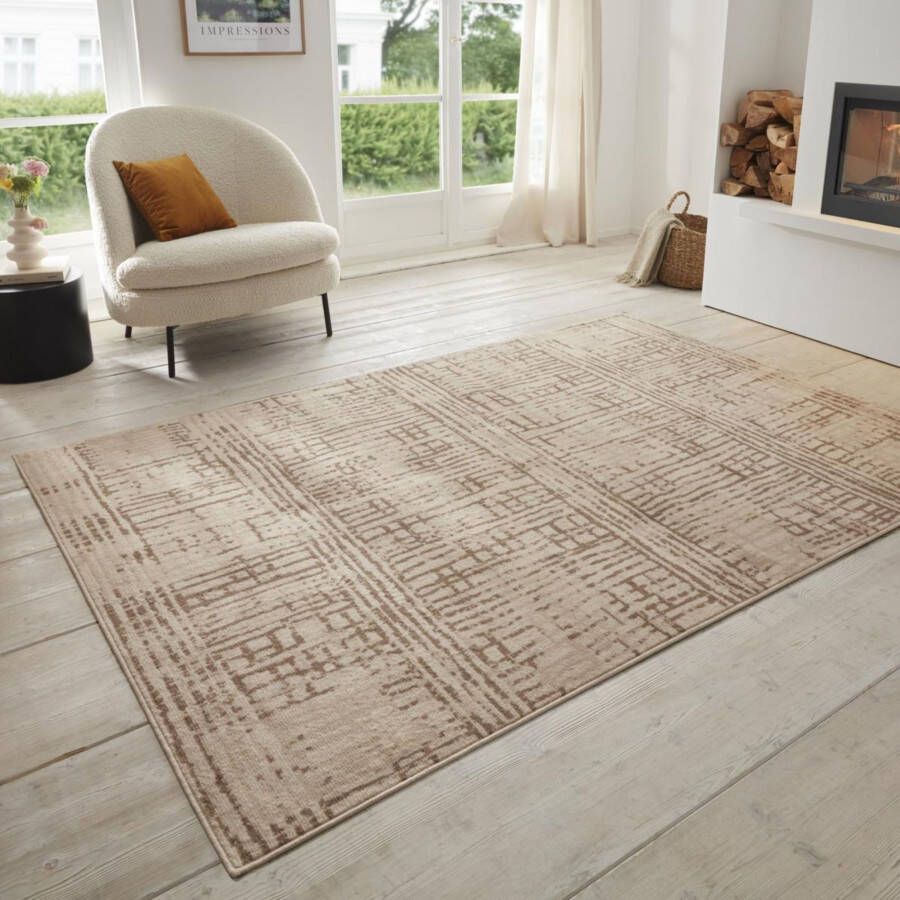 HANSE Home Vloerkleed Sole Kortpolig loper vintage woonkamer slaapkamer eetkamer gang