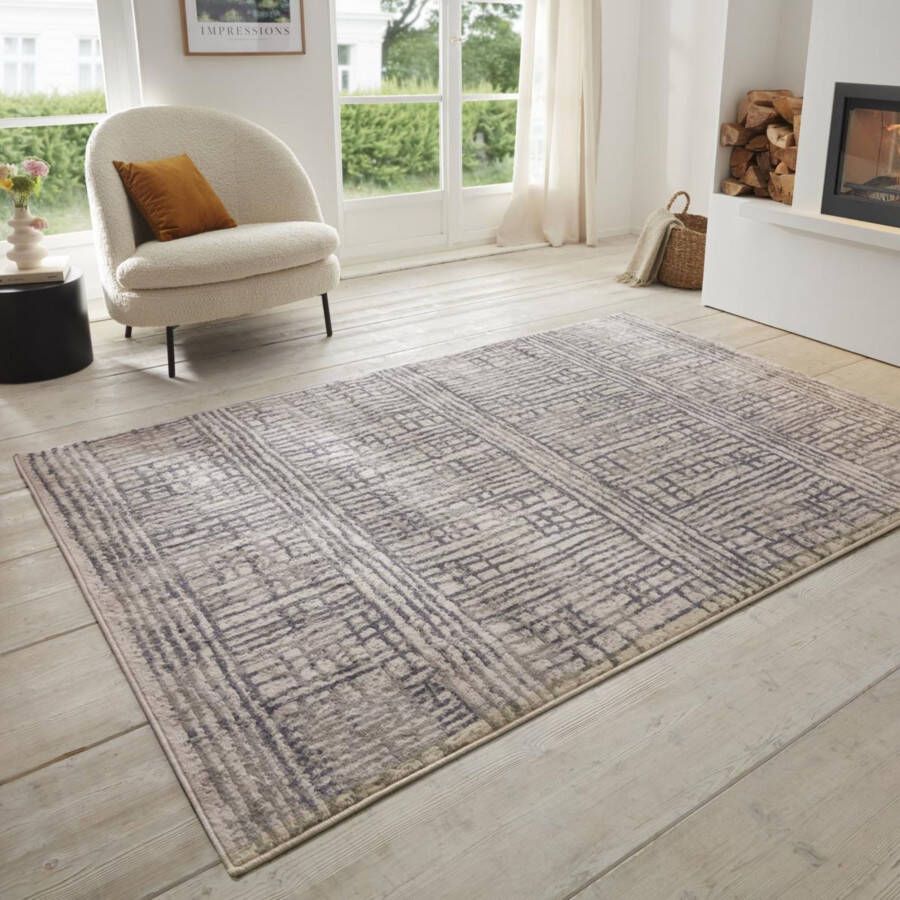 HANSE Home Vloerkleed Sole Kortpolig loper vintage woonkamer slaapkamer eetkamer gang