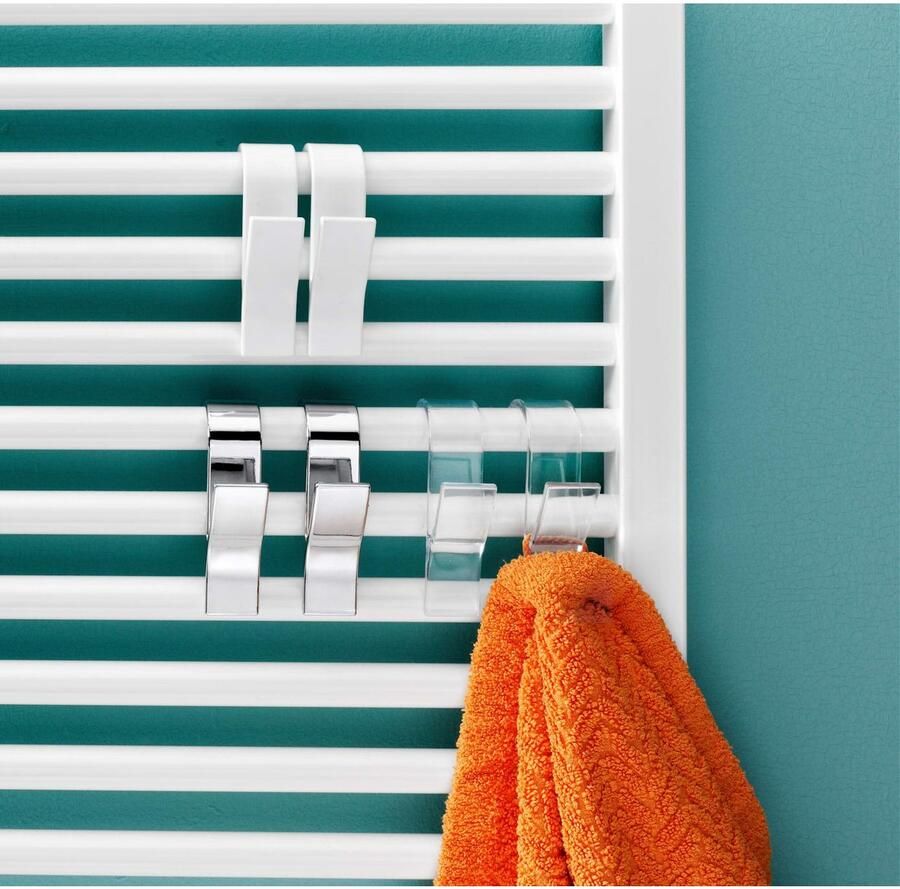 Wenko Handdoekhaak radiator Chroom 2 stuks