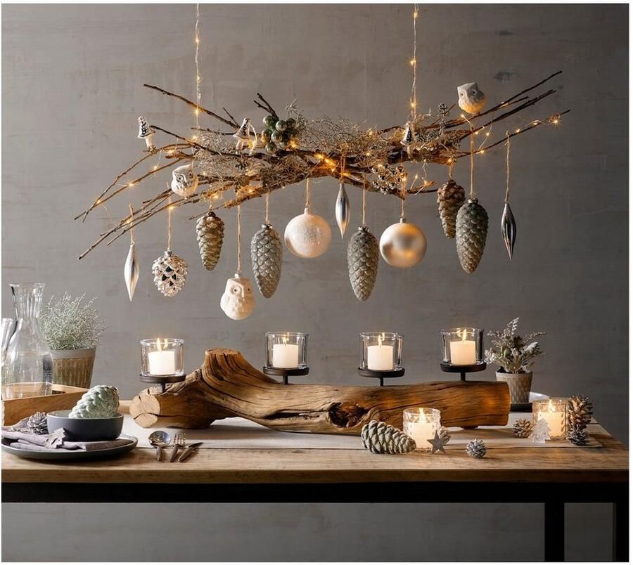 B-home-interieur.be Kaarshouder Zwart Metaal & Drijfhout Theelichthouder Hurricanlight Lengte 60 cm