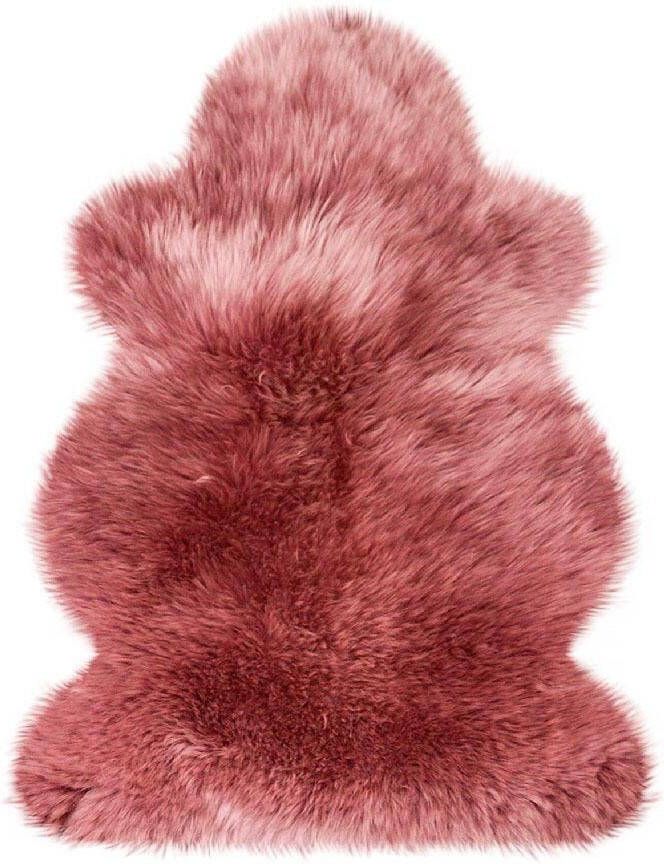 Zenique Australisch-lamsvel-schapenvacht-roze-mauve-lichtpaars-100x68 cm ( kwaliteitsvacht ! )