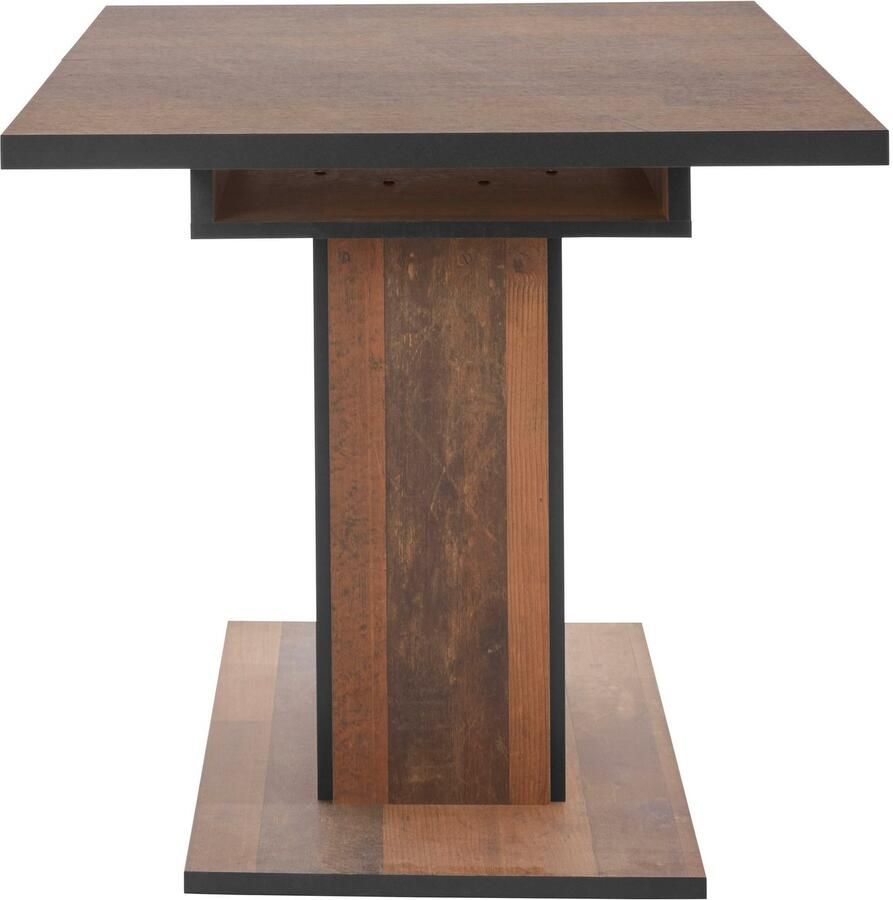 HELA Eettafel Ariana Bestseller tafel keukentafel uitschuiftafel door binnenin geplaatste inlegbladen uittrekbaar 120-160 cm