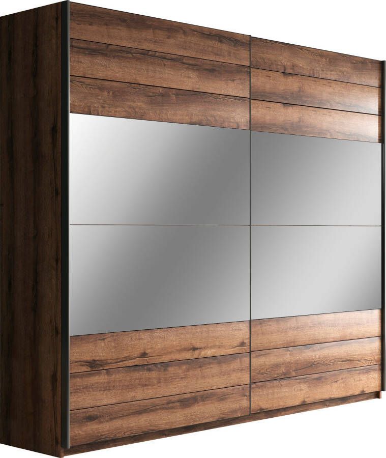 Helvetia Meble Zweefdeurkast Beta met spiegel en inclusief extra planken