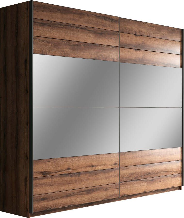 Helvetia Meble Zweefdeurkast Beta met spiegel en inclusief extra planken