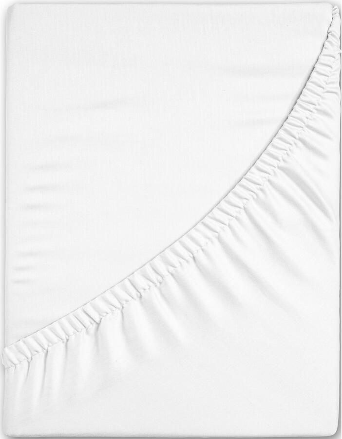 Hip Hoeslaken in mt. 90x200 140x200 of 180x200 cm 100% katoen mako-satijn rondom elastiek tot 25 cm hoogte (1 stuk)