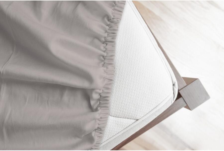 Good morning Hoeslaken Renforcé 100% katoen renforcé volledige elastiek tot 25 cm hoogte 80x200 wit (1 stuk) - Foto 4