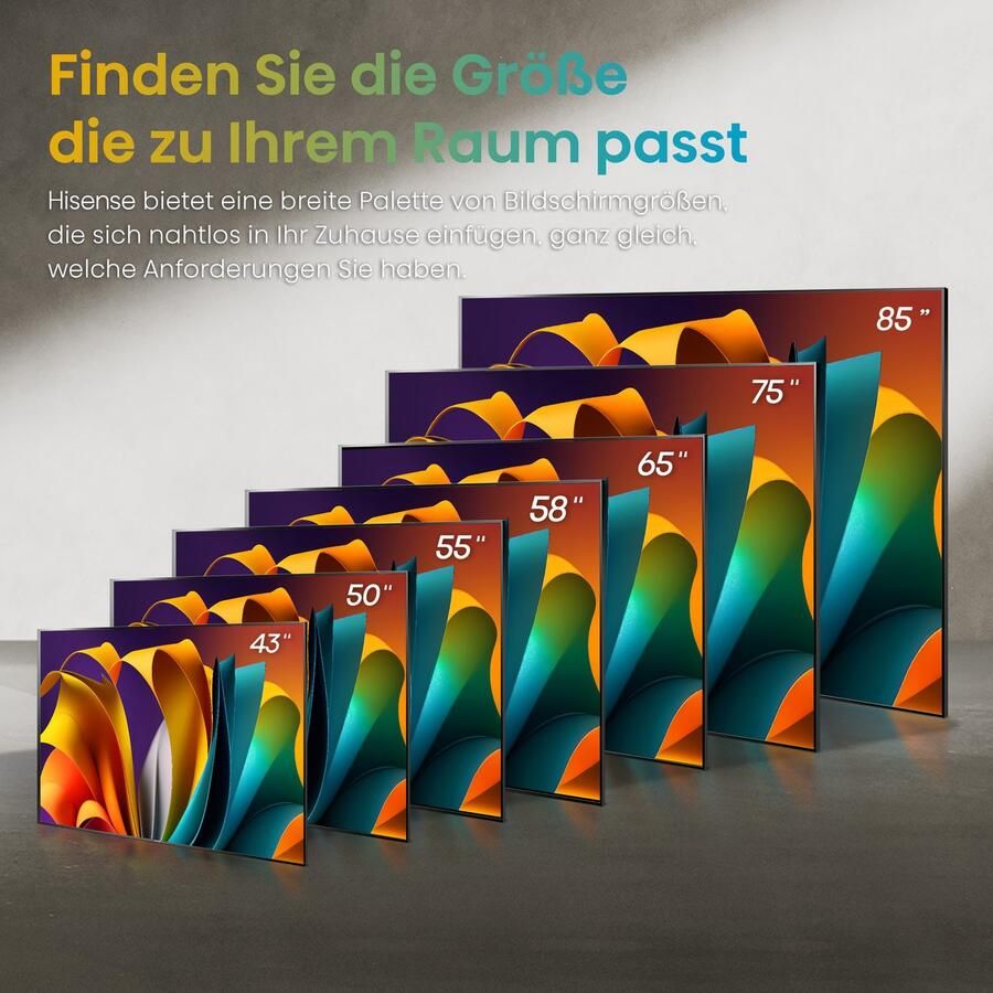 Hisense Led-TV 43E6NT 108 cm 43" 4K Ultra HD Smart TV