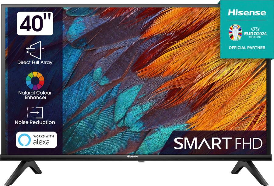 Hisense Led-TV 100 cm 40 " Full HD Smart TV Smart-TV Triple Tuner DVB-T2 T C S2 S