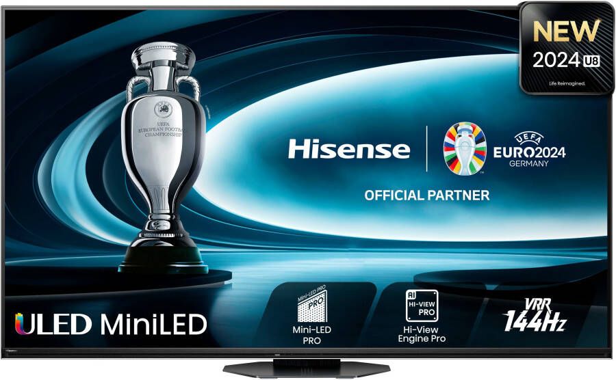 Hisense Mini-led-tv 65U8NQ 164 cm 65" 4K Ultra HD Smart TV 4k uhd uled mini led