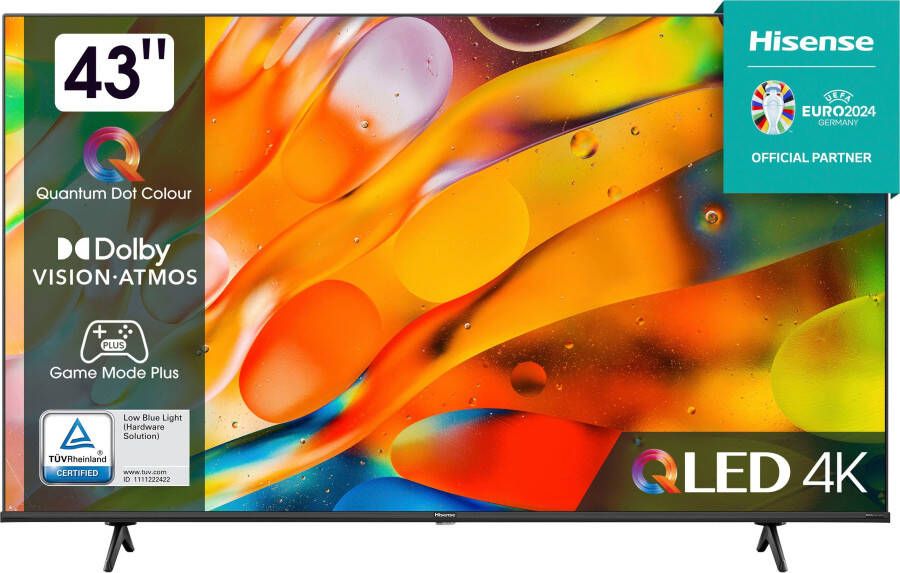 Hisense QLED-TV 43E77KQ 108 cm 43" 4K Ultra HD Smart TV